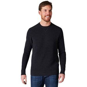 Smartwool Brookline Crew Sweater Black Wool Blend Size XL